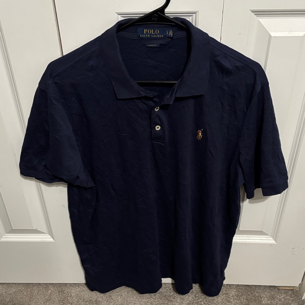 Polo by Ralph Lauren Men's Deep Blue Polo Shirt